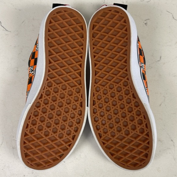 VANS KIDS GLOW CHECKERBOARD WEB AUTHENTIC ELASTIC LACE Size 1 Big Kids Halloween - Picture 6 of 16